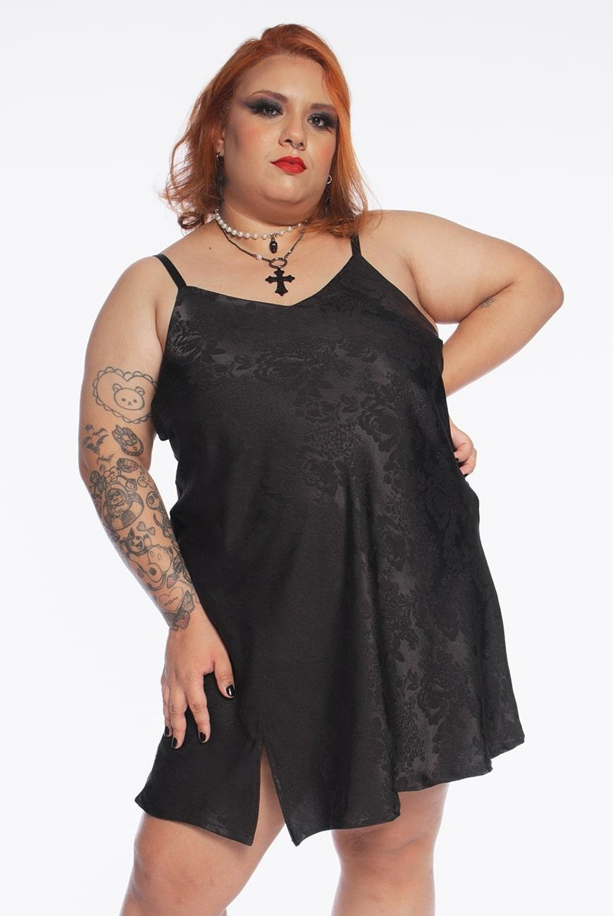 vestido_slip_arabesque_preto_00.jpg Vestido Slip Arabesque Preto - Imagem 1