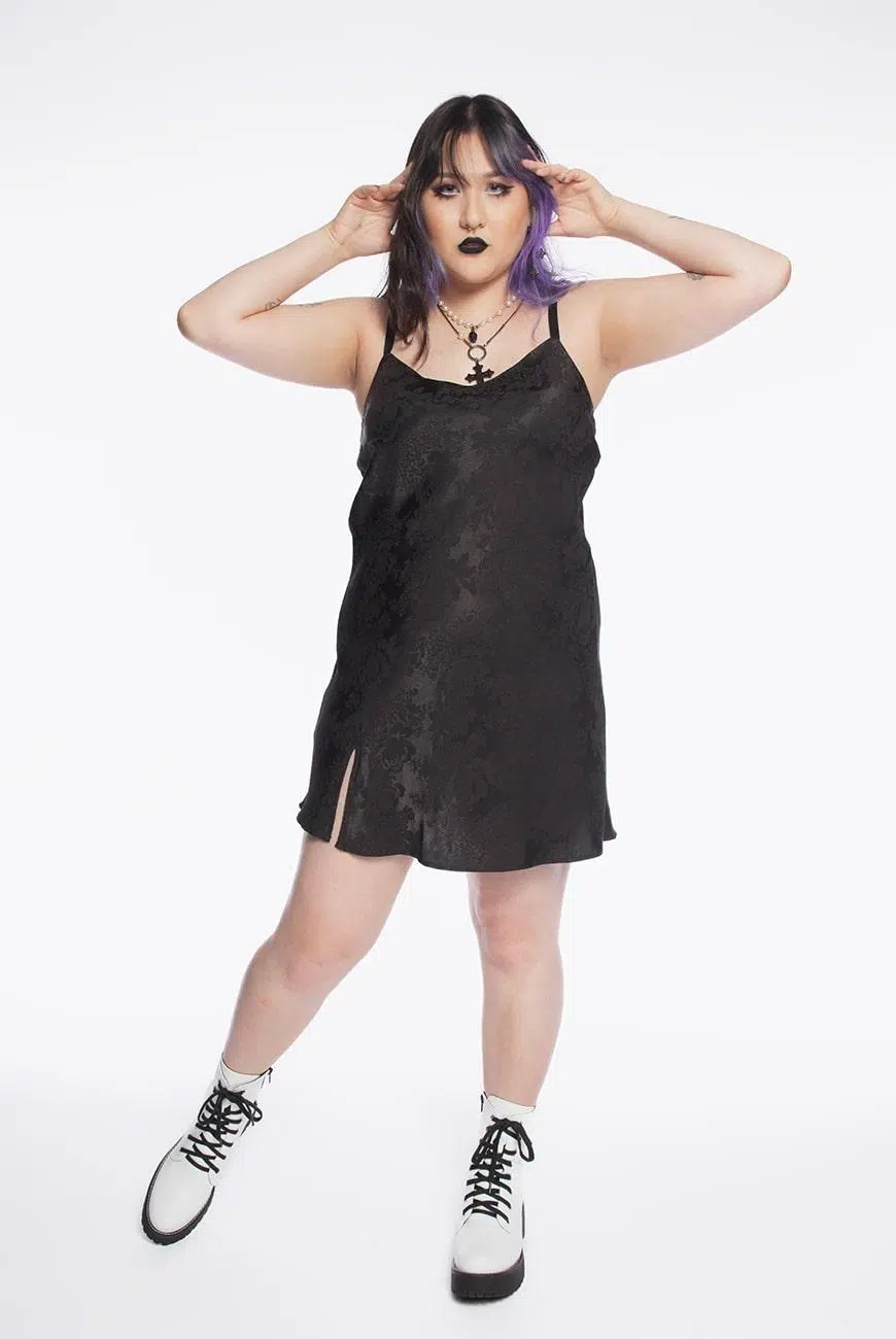 Vestido Slip Arabesque Preto - Imagem 2