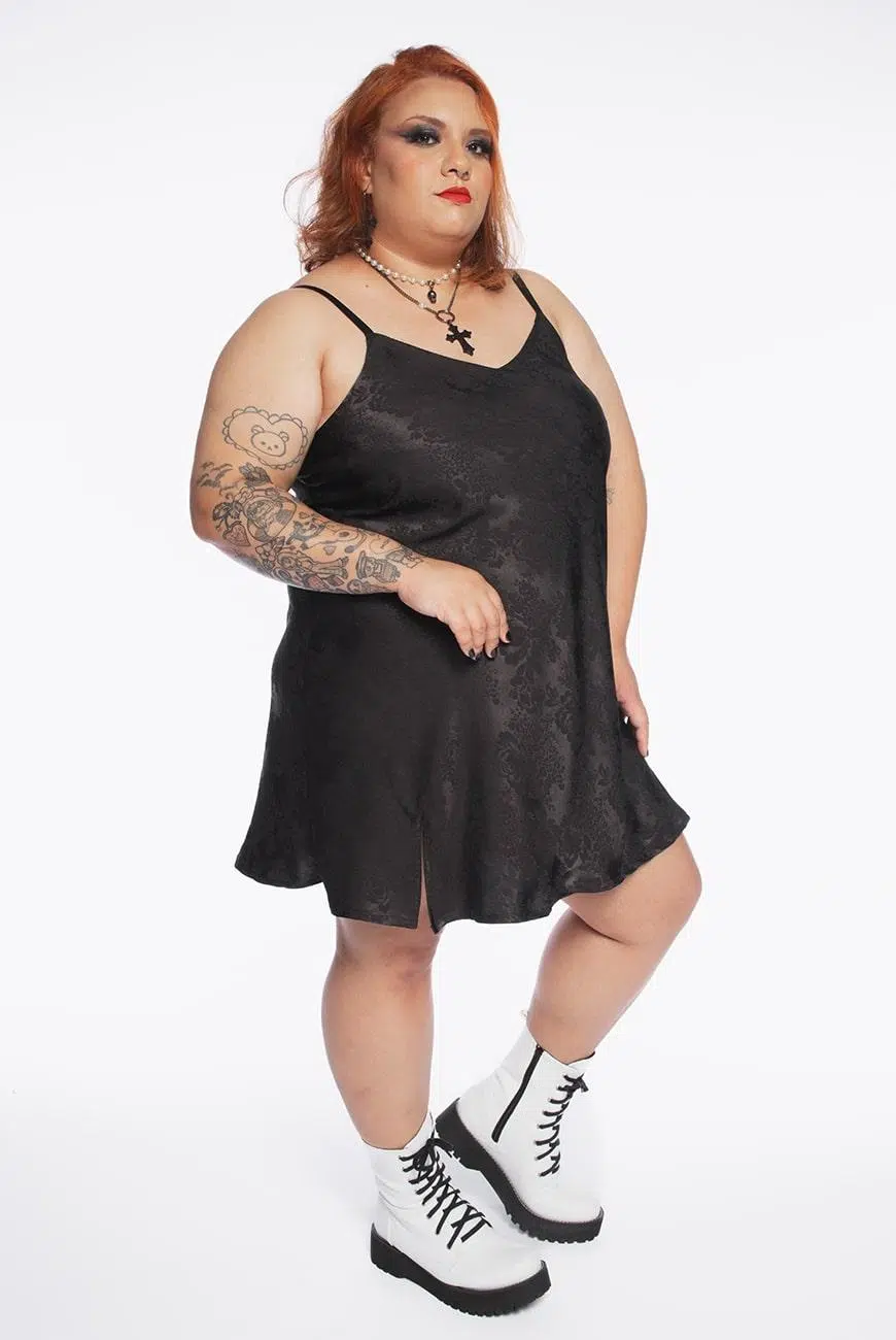 Vestido Slip Arabesque Preto - Imagem 3