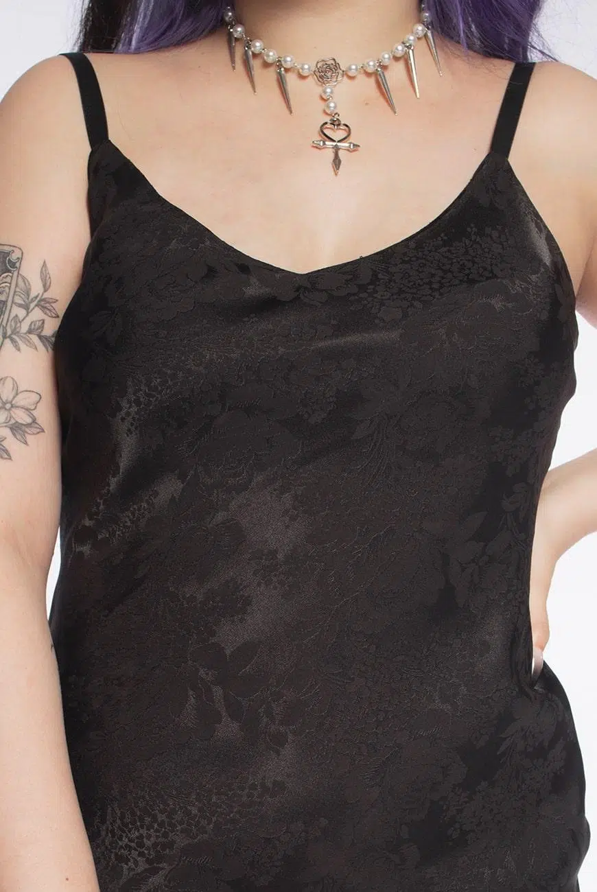 Vestido Slip Arabesque Preto - Imagem 7