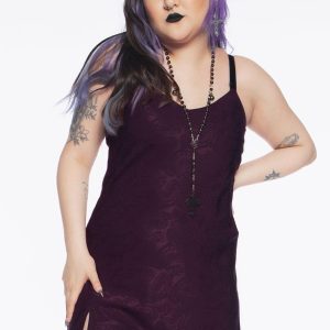 Vestido Slip Arabesque Roxo