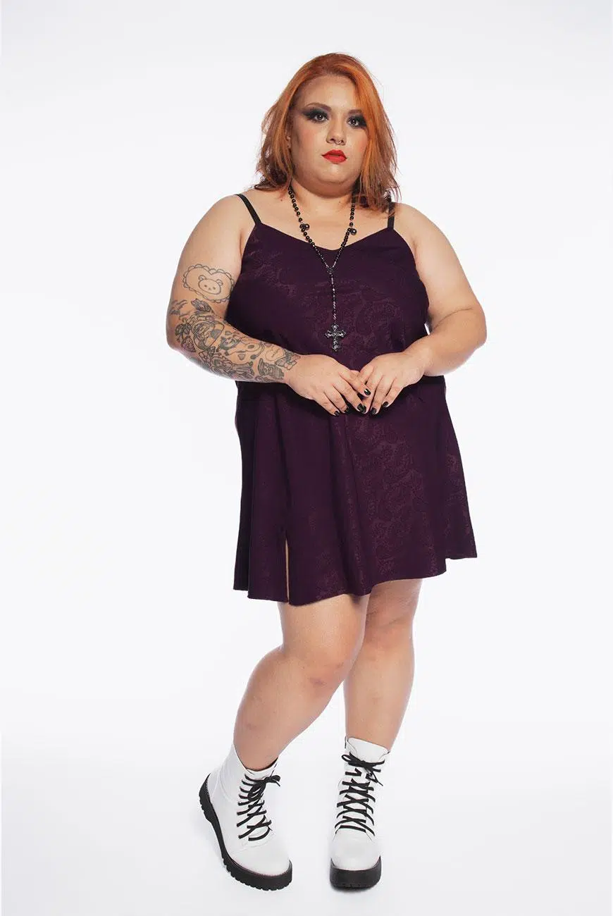 Vestido Slip Arabesque Roxo - Imagem 2