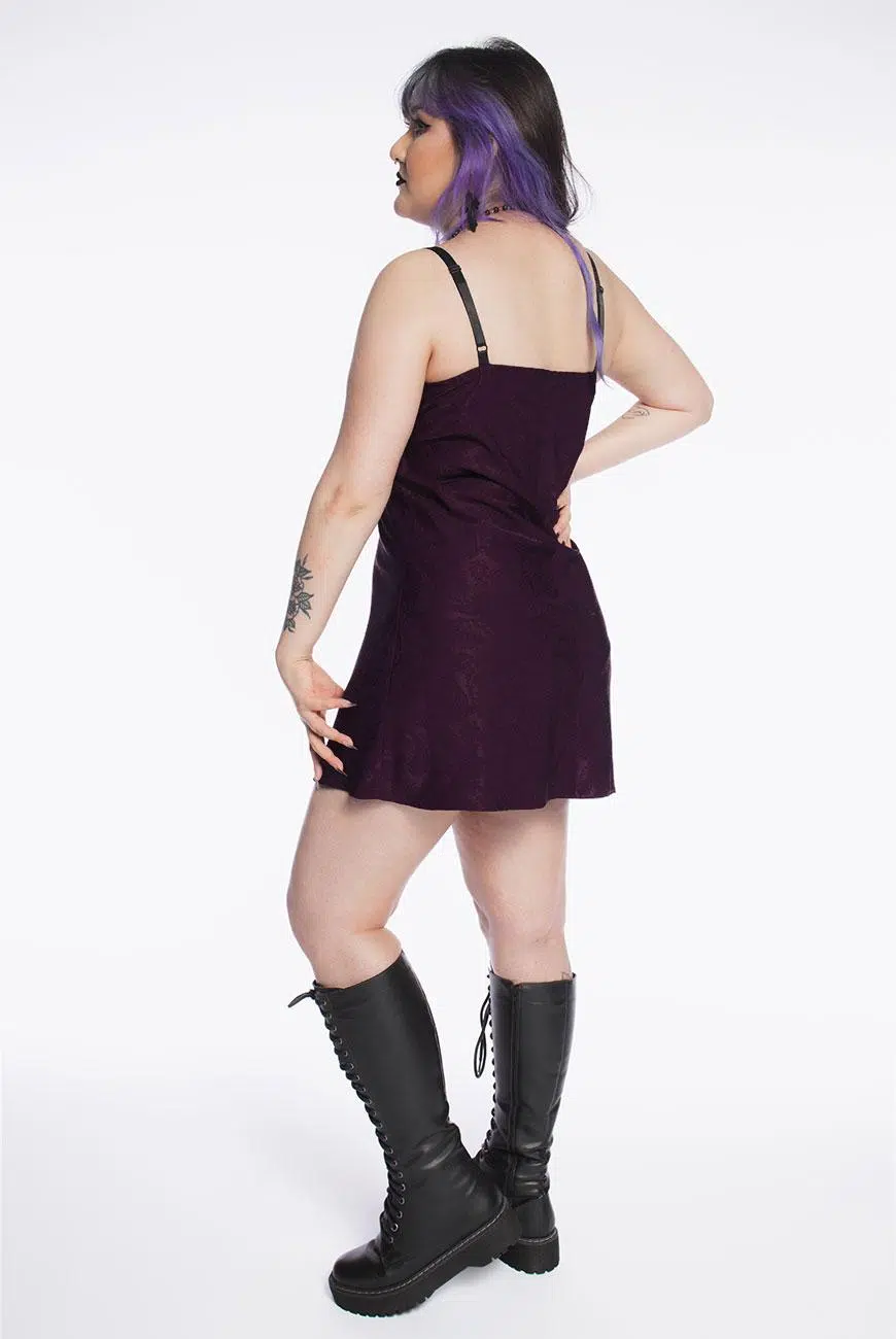 Vestido Slip Arabesque Roxo - Imagem 5