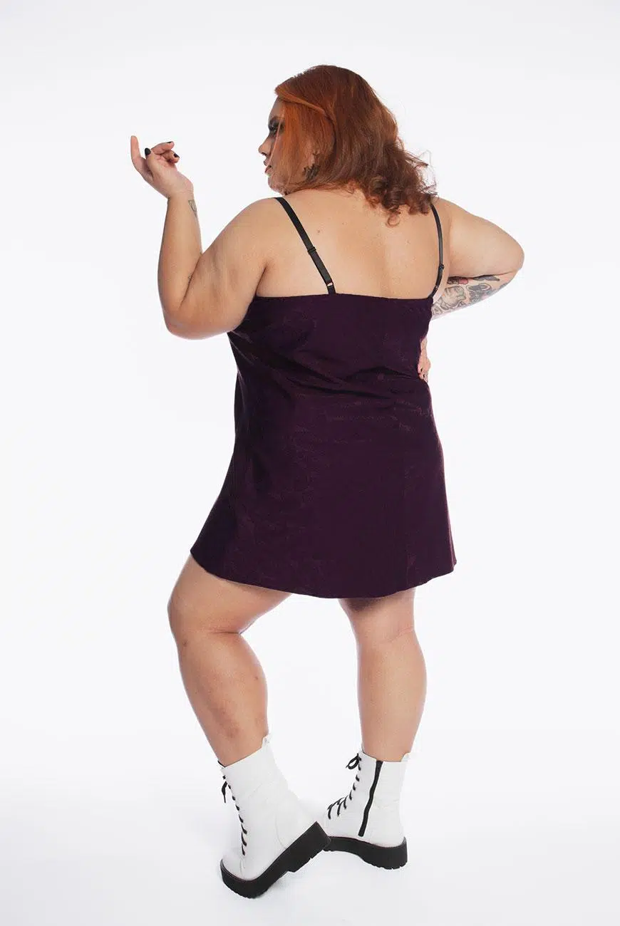Vestido Slip Arabesque Roxo - Imagem 6