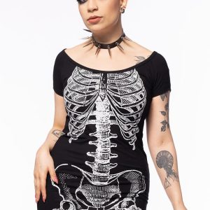 Vestido Stretch Esqueleto