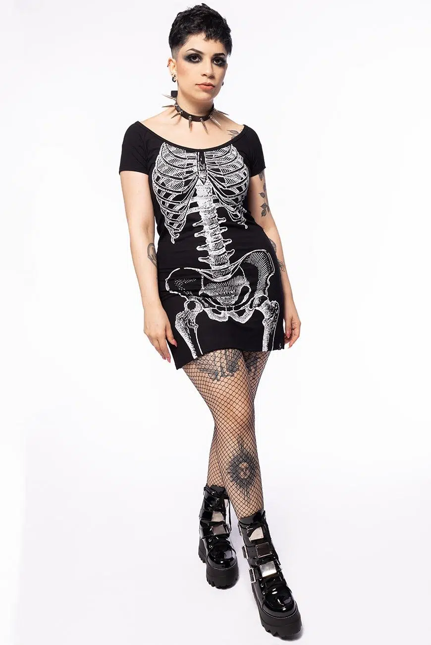 Vestido Stretch Esqueleto - Imagem 4