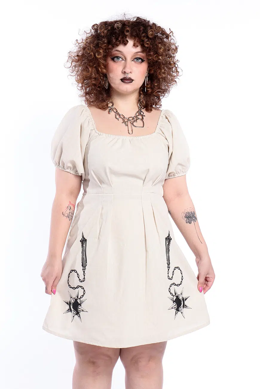 vestido-babydoll-cru-morningstar-00 Vestido Babydoll Cru Morningstar - Imagem 1