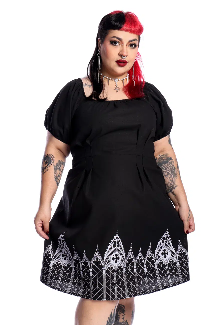 Vestido Babydoll Preto Catedral - Imagem 3