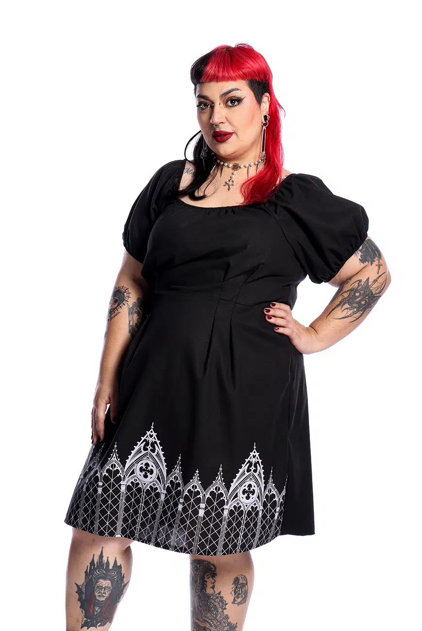Vestido Babydoll Preto Catedral - Imagem 5