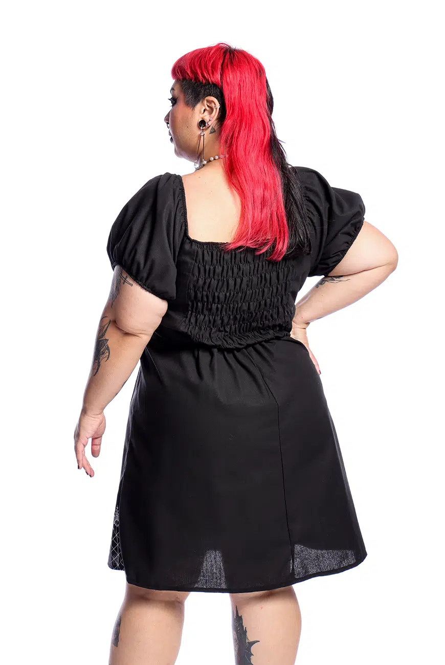Vestido Babydoll Preto Catedral - Imagem 7