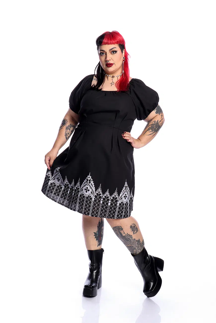 Vestido Babydoll Preto Catedral - Imagem 9