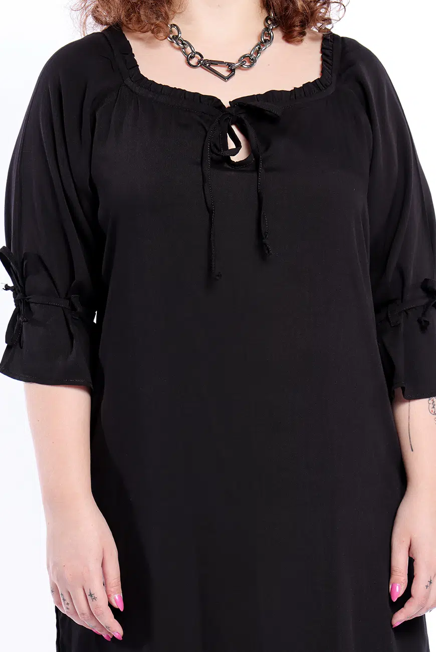 Vestido Camisa Preto Haunted - Imagem 8