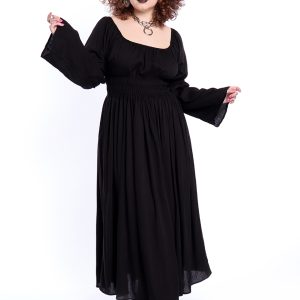 Vestido Midi Preto Moria