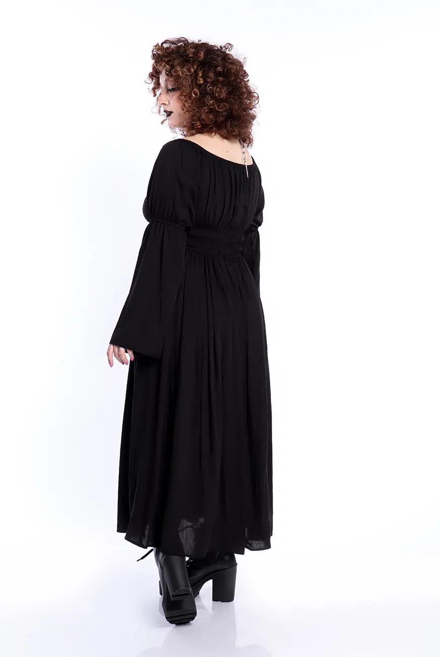 Vestido Midi Preto Moria - Imagem 6