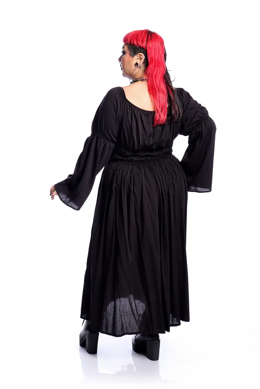 Vestido Midi Preto Moria - Imagem 7