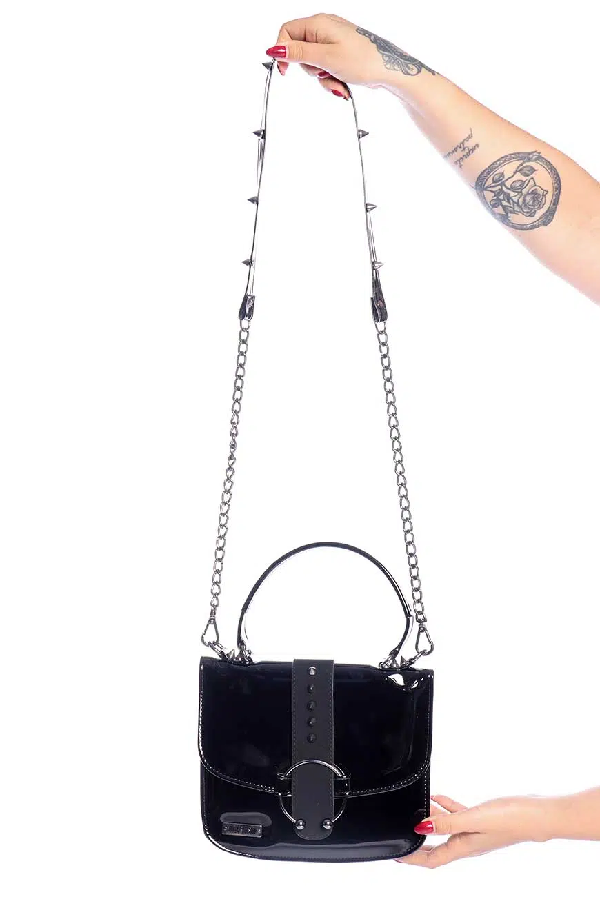Bolsa Verniz Spikes Vamp - Imagem 1