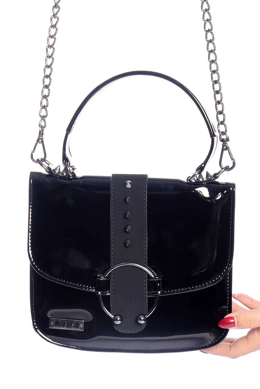 Bolsa Verniz Spikes Vamp - Imagem 2