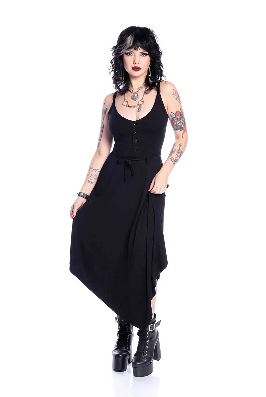 Vestido Midi Botões Nemo - Imagem 1