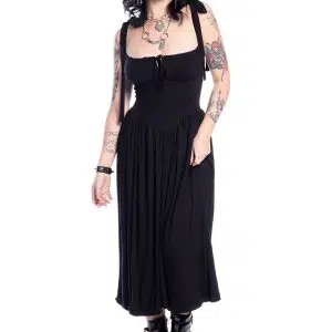 Vestido Midi Corpete Nautilus