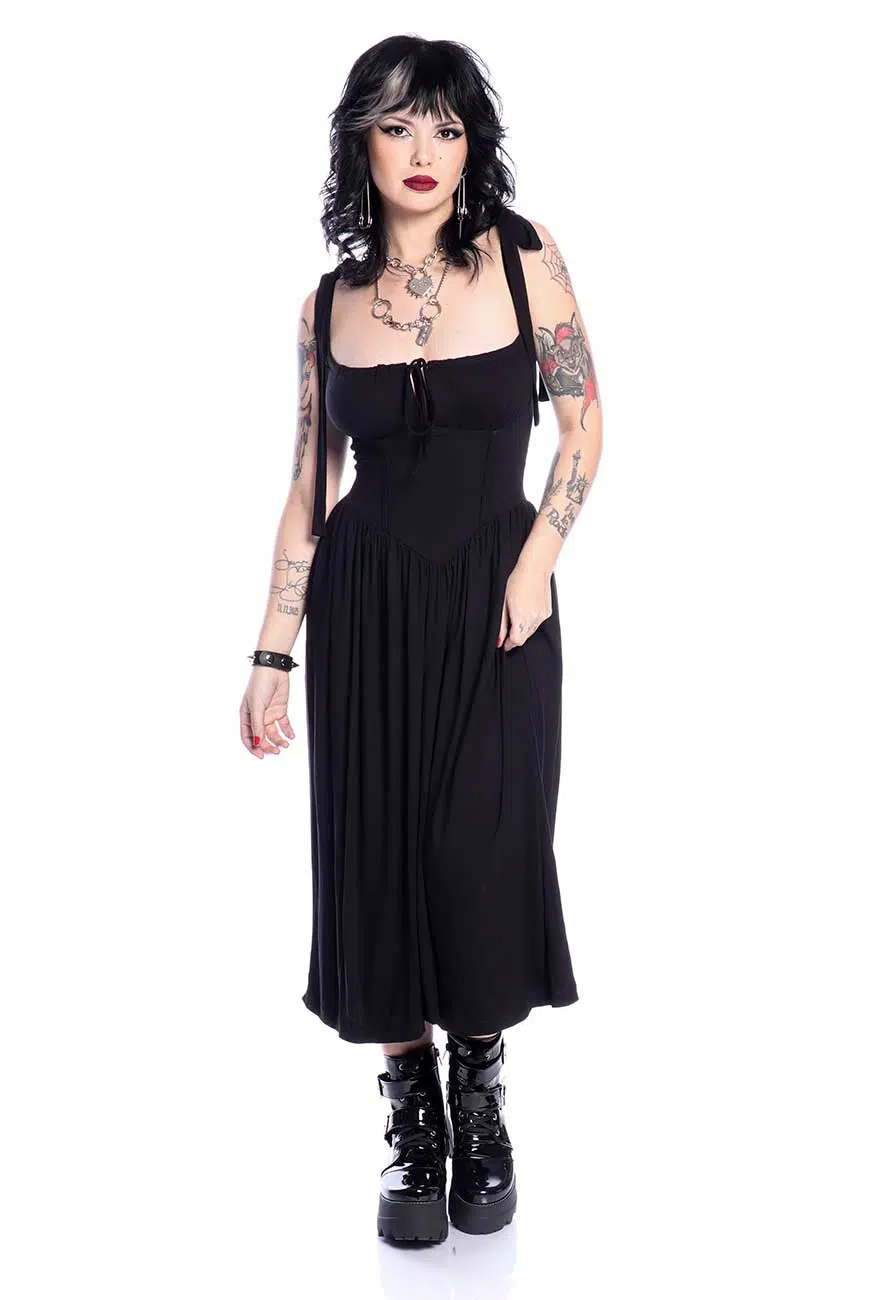 Vestido Midi Corpete Nautilus - Imagem 1