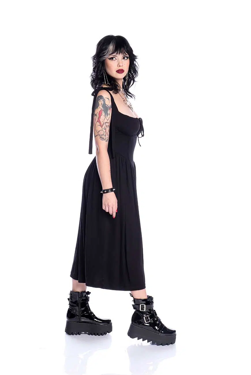 Vestido Midi Corpete Nautilus - Imagem 9