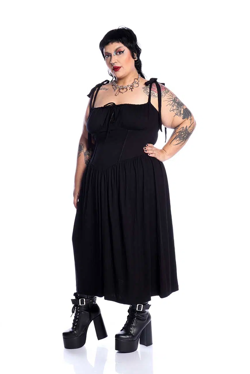 Vestido Midi Corpete Nautilus - Imagem 8
