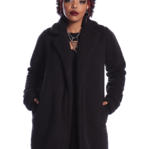 Casaco Pelúcia Preto Widow