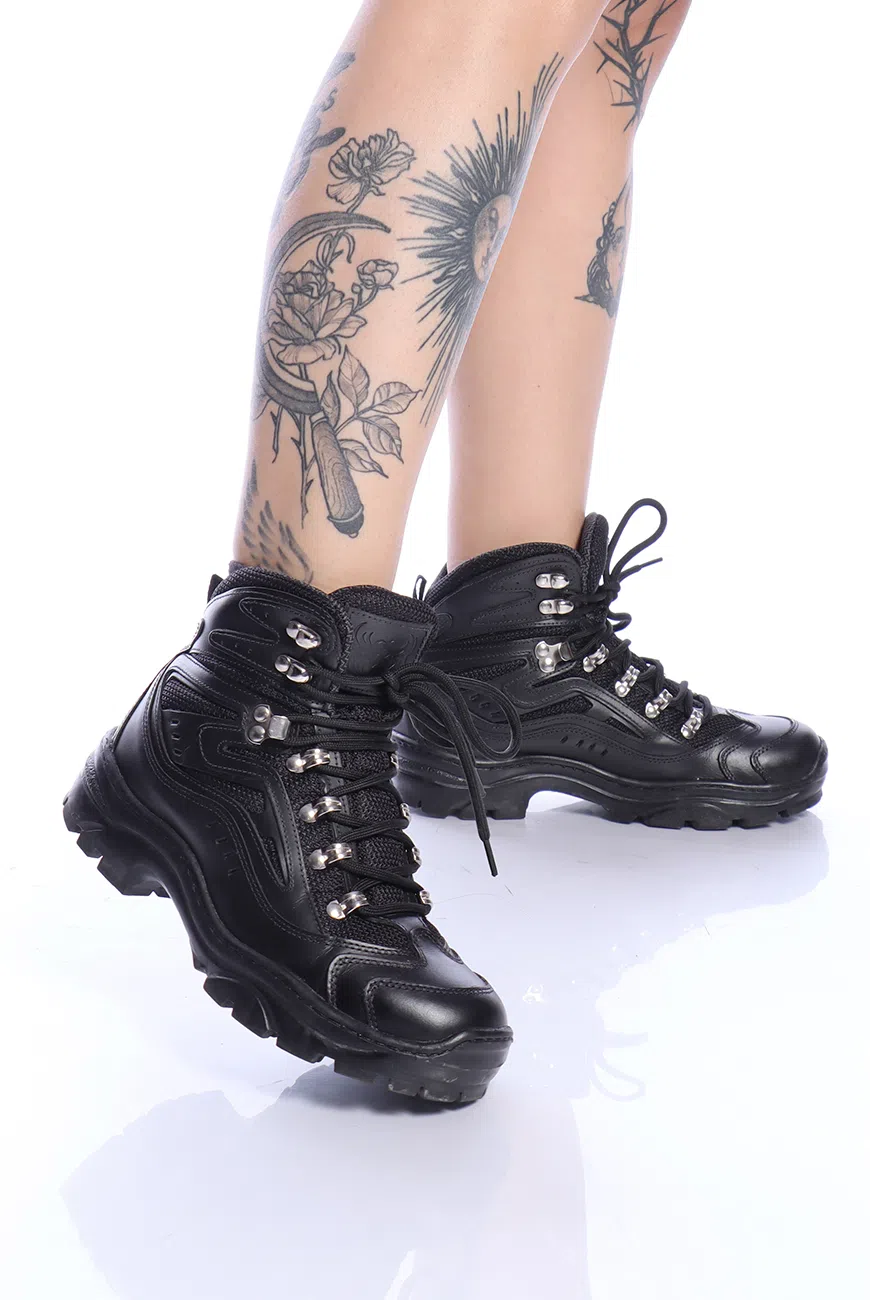 bota-coturno-adventure-couro-preta-croft-00 Bota Coturno Adventure Couro Preta Croft - Imagem 1