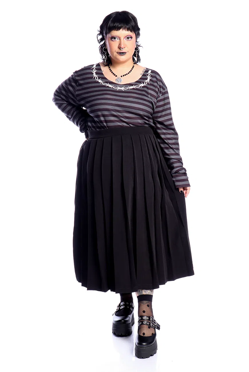 Saia Longa Pregas Sukeban - Imagem 4