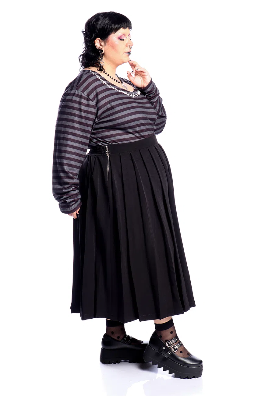 Saia Longa Pregas Sukeban - Imagem 6