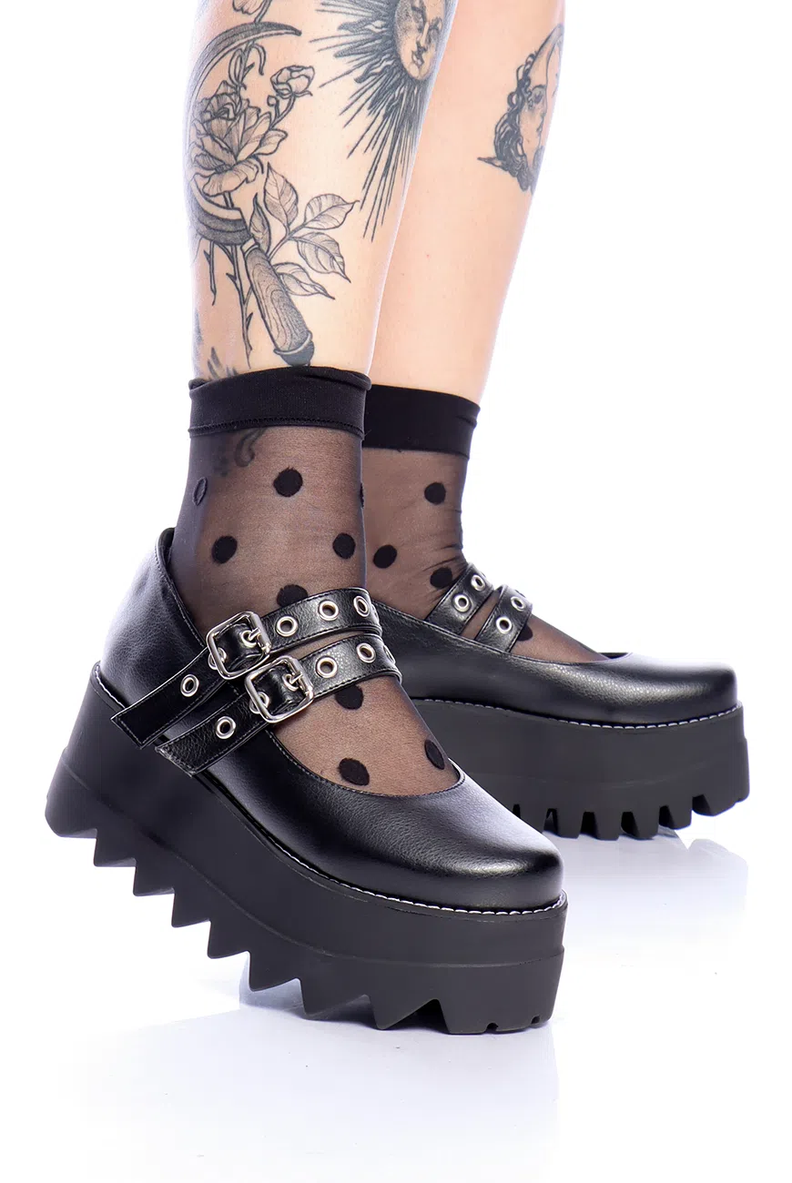 Sapato Boneca Preto Voodoo - Imagem 2