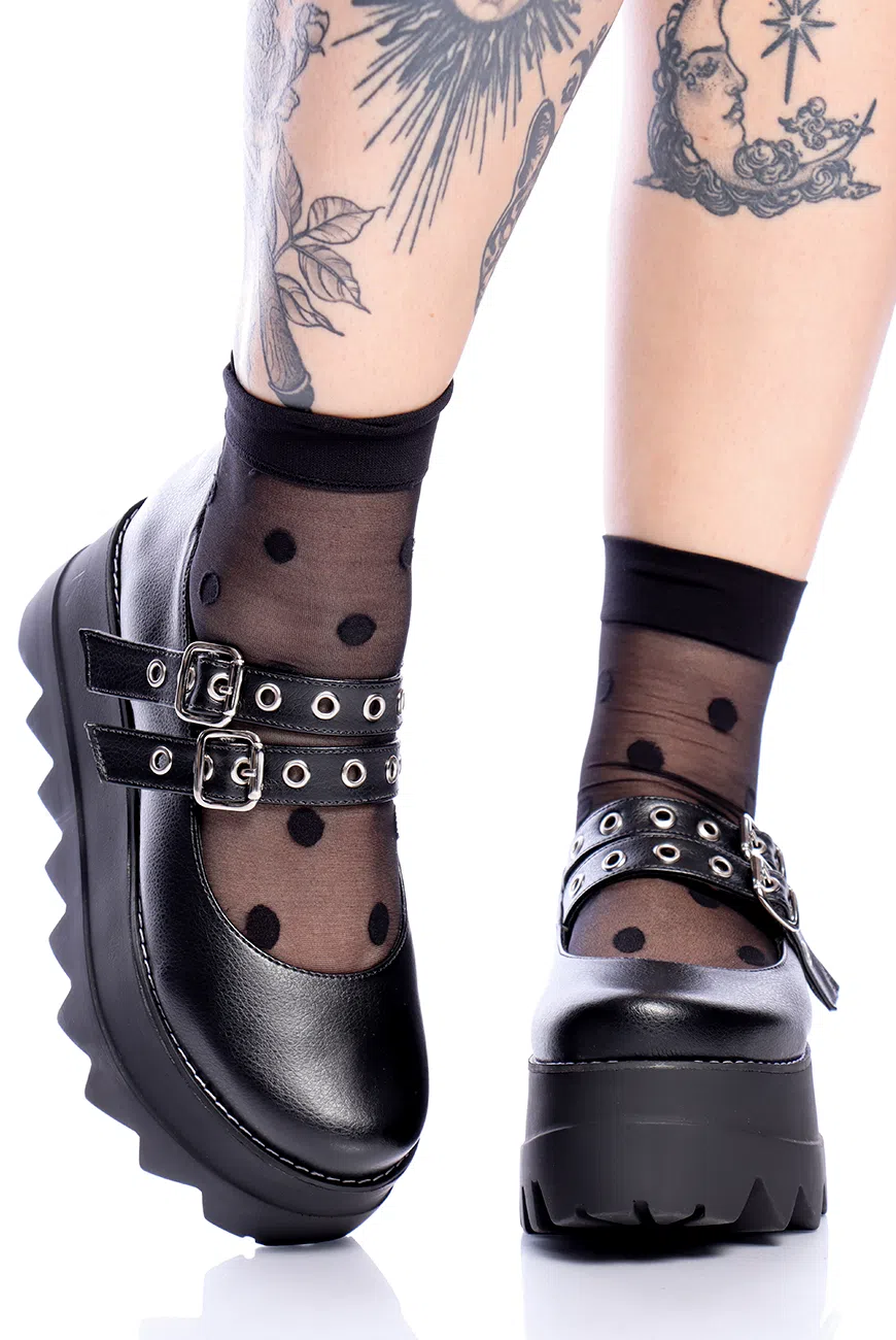 Sapato Boneca Preto Voodoo - Imagem 3