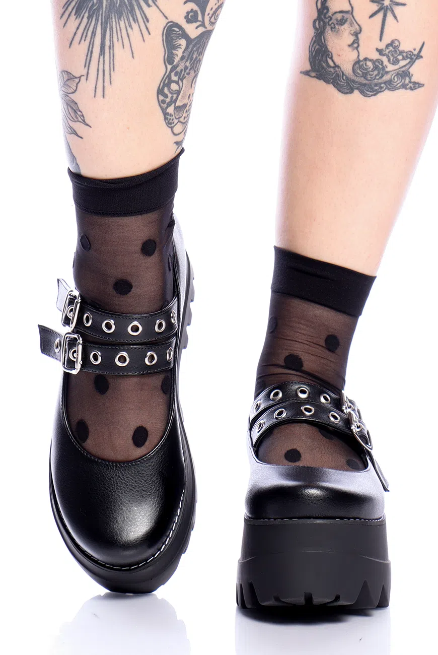 Sapato Boneca Preto Voodoo - Imagem 4