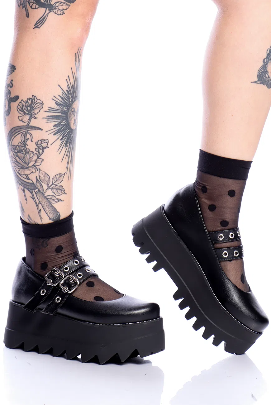 Sapato Boneca Preto Voodoo - Imagem 5