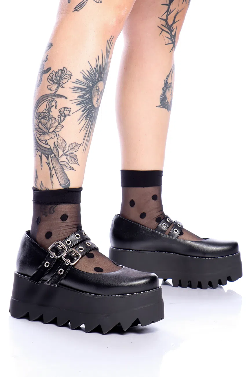 Sapato Boneca Preto Voodoo - Imagem 6