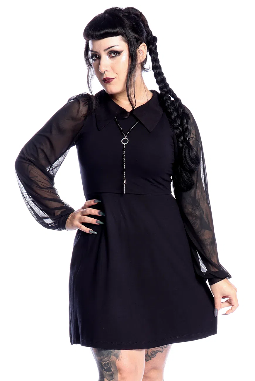 Vestido Manga Longa Tule Gloom - Imagem 1