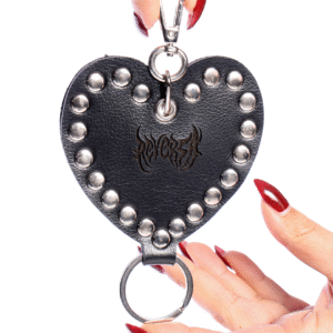 Chaveiro Coração Preto Reversa