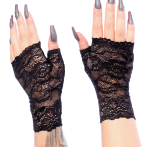 Luva Rendada Preta