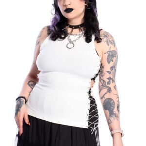 Regata Canelada Amarração Disease Off White