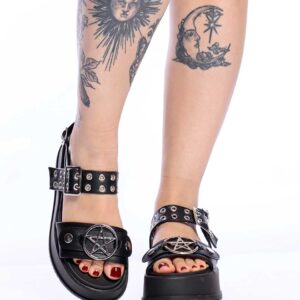 Sandália Plataforma Pentagrama Reversível