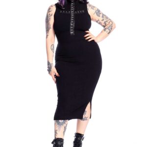 Vestido Canelado Justo Crucify