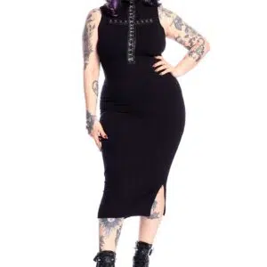 Vestido Canelado Justo Crucify