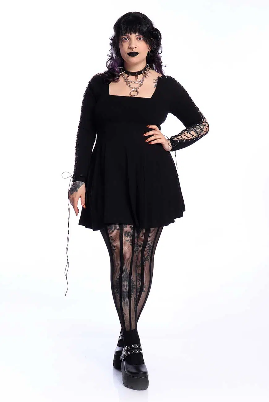 Vestido Manga Longa Amarração Judas - Imagem 4