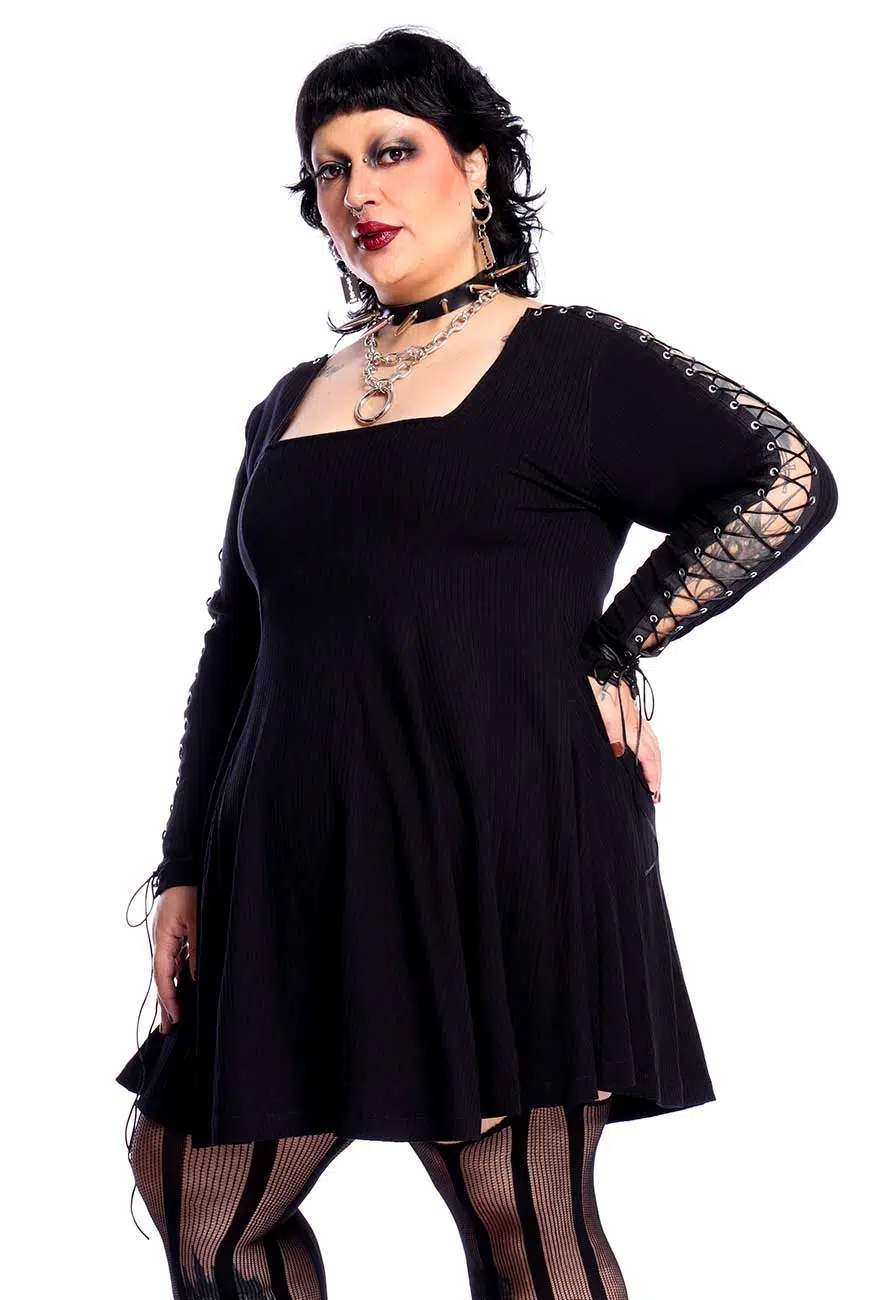 Vestido Manga Longa Amarração Judas - Imagem 7