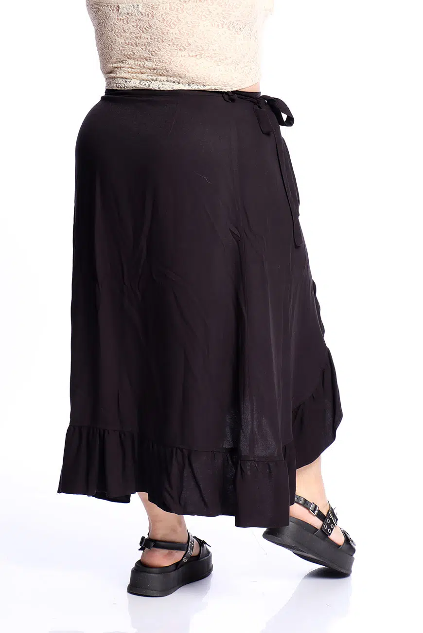 Saia Envelope Preta Shadow Dancer - Imagem 7
