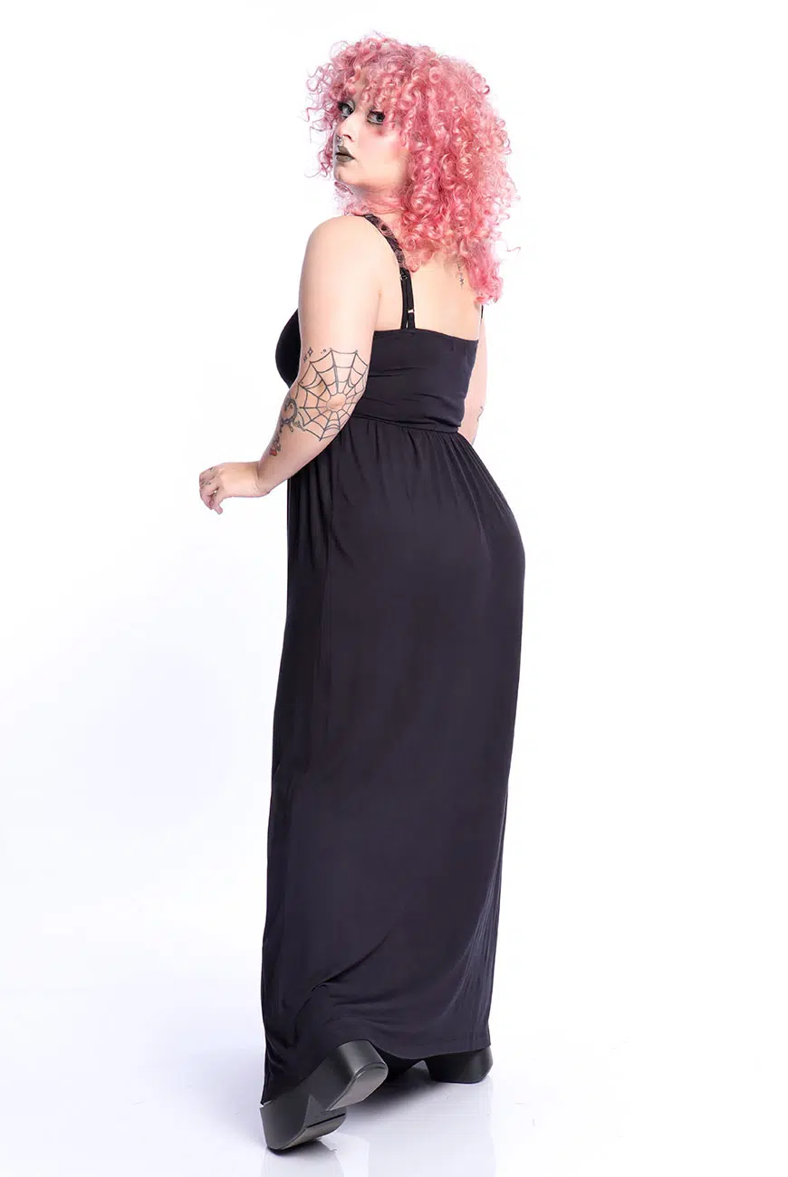 Vestido Longo Fendas Decantas - Imagem 6