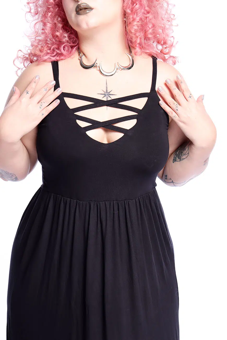 Vestido Longo Fendas Decantas - Imagem 8
