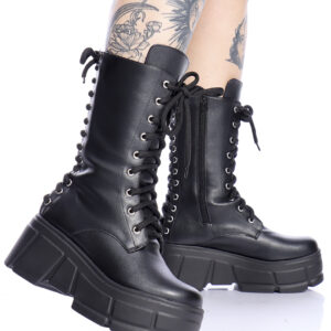 Bota Cano Alto Amarração Laced