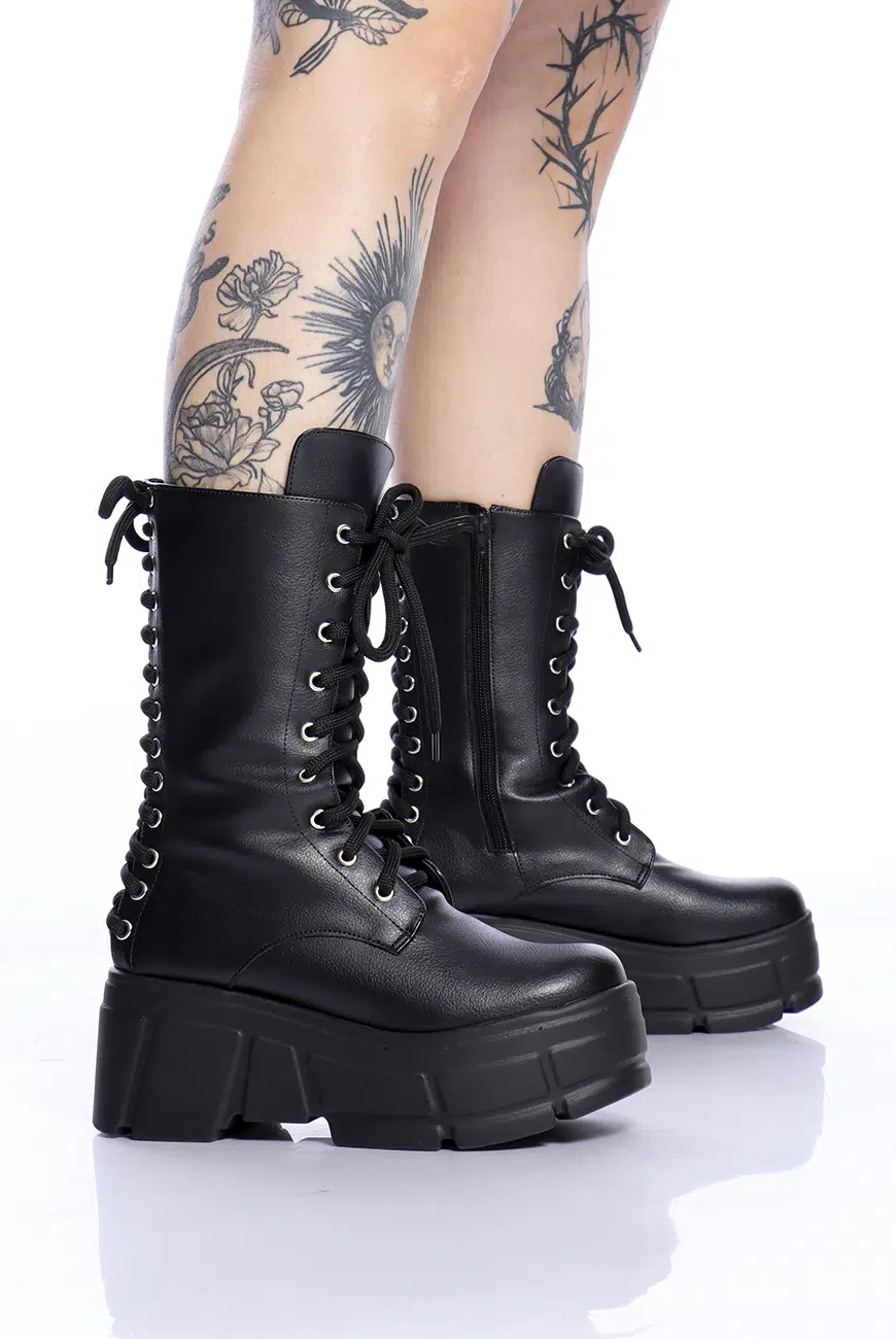 Bota Cano Alto Amarração Laced - Imagem 4