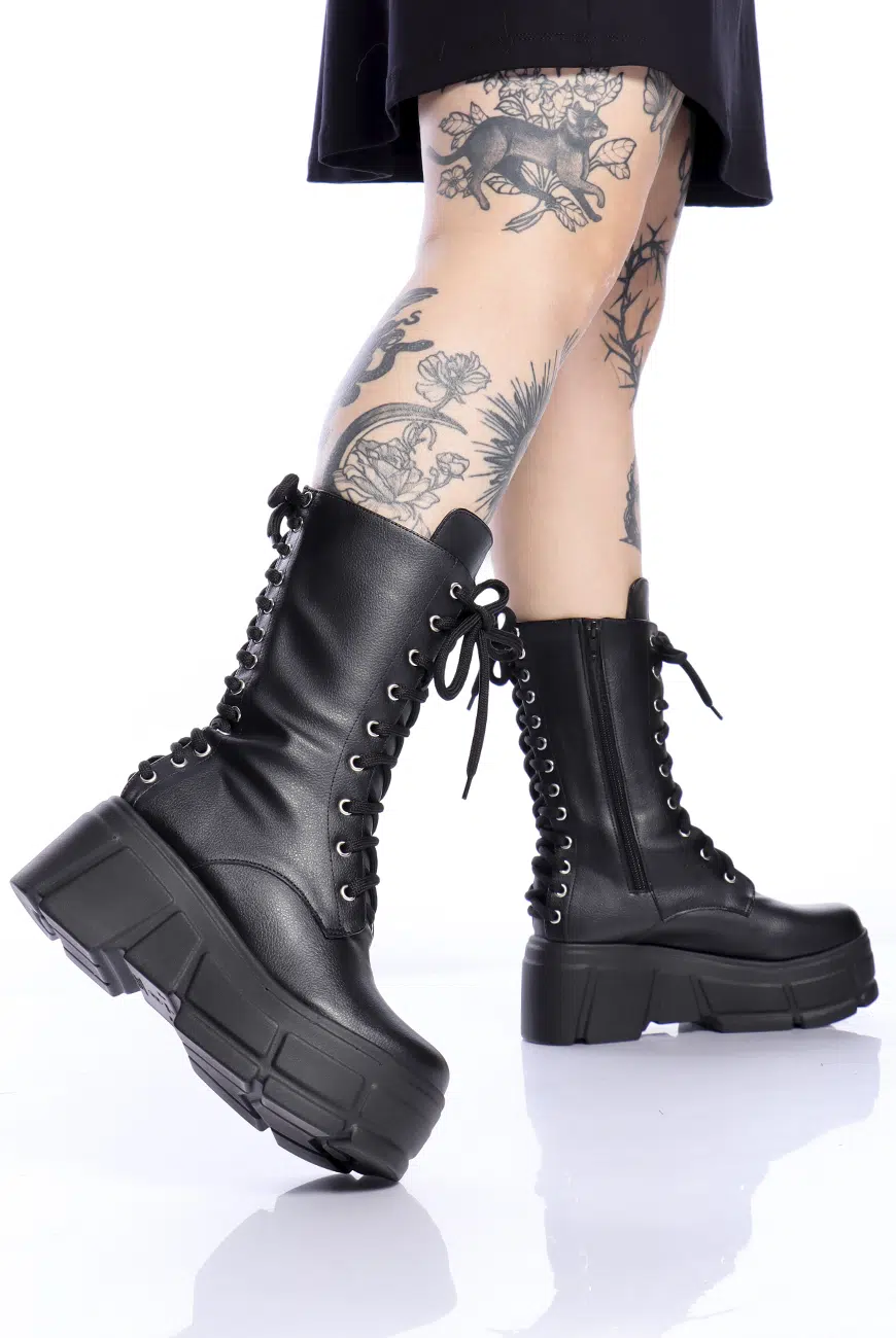 Bota Cano Alto Amarração Laced - Imagem 5
